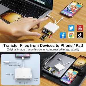 <span class=keywords><strong>USB</strong></span> C để SD <span class=keywords><strong>CF</strong></span> Loại C Bộ chuyển đổi thẻ nhớ với đèn flash nhỏ gọn/<span class=keywords><strong>CF</strong></span>/SD/TF Khe cắm cài đặt bên ngoài - Product Image 3
