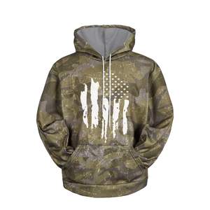 Sweat à capuche respirant doublé en maille drapeau américain Sweat-shirt patriotique léger pour homme avec poches - Product Image 6