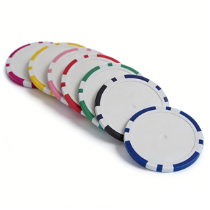 Fichas de Póker PS al por Mayor, 39 mm, Diseño en Blanco, Fichas de Casino Duraderas para Fiestas y Entretenimiento - Product Image 4