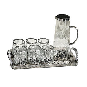 Vente en gros de tasses à eau et de services à thé de grande capacité pour salons domestiques, avec bouteilles en verre pour eau froide et ensembles d'eau. - Product Image 2