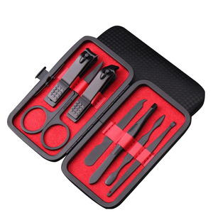 2023 Popular Manicure Set 7 PCS Trimming Tools Grooming Kit Pedicure <strong>Nail</strong> Clipper With Luxurious Travel <strong>Case</strong> - Product Image 1