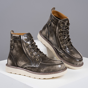 Nuovi Stivali di Alta Qualità per Uomo, Vendita <span class=keywords><strong>Online</strong></span>, Taglie Grandi fino al 16 US, Scarpe in Vera Pelle di Vacchetta, Moda Lusso 49 # - Product Image 6