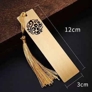 Marcapáginas de Metal Chapado en Oro de 24K de Fábrica China - Product Image 6