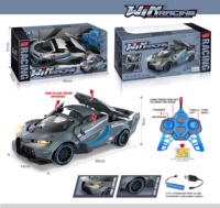 Coche RC Bugatti 1:12 con Apertura de 3 Puertas con una Sola Tecla, Luz LED, Recargable, Juguete de Control Remoto
