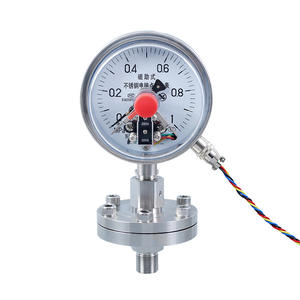 Manómetro de diafragma de acero inoxidable Ytpxc100bf, 100 mm, nivel 1.6, conexión roscada, contacto magnético para uso industrial - Product Image 1