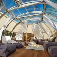 Dôme de cristal portable pour l'extérieur, maison de glamping, chambre d'hôtel bulle, tente igloo transparente