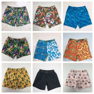 Pantalones deportivos de doble capa para hombre, pantalones cortos de playa sueltos antivergüenza con patrón estampado para nadar y correr, bañadores de Fitness - Product Image 6