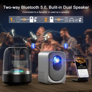 Electric Focus LCD Outdoor Home Theater Short Throw 3D LED Native 720P Smart BT WiFi 6 Video Portable Hologram Mini 4K Projector - Product Image 3
