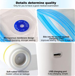 Machine de mise sous vide électrique intelligente et compacte, colorée, pour la conservation domestique – Nouveauté très prisée - Product Image 4