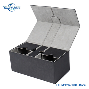 Bowen Black 200 <strong>Card</strong> Twin Flip Tray <strong>Deck</strong> <strong>Case</strong> <strong>Deck</strong> Box Protecting Your Game <strong>Cards</strong> - Product Image 4