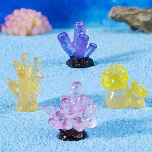 Meilleure Vente Cottagecore Submarine Core Azure Reverie Miniatures de Corail en Résine Peintes à la Main Lumineuses pour Aquascaping et Poissons - Product Image 4