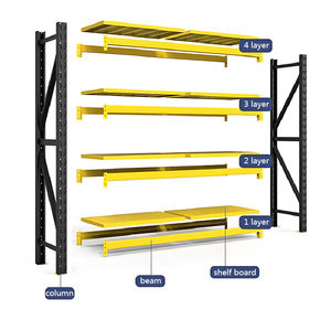 <span class=keywords><strong>OEM</strong></span> Heavy-Duty boltless thép bảo vệ chống ăn mòn 5-lớp lưu trữ bền Kệ CE chứng nhận cho nhà để xe kho Pallet - Product Image 1