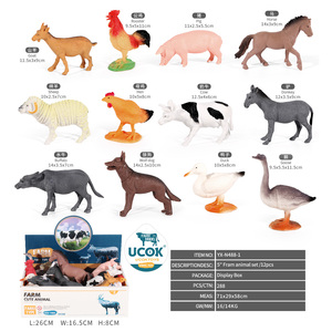 Ucok Nhà Máy Sở hữu 12 Thiết Kế 5 Inch Trang Trại Động Vật Con Số Máy Tính Để Bàn Trang Trí Thực Tế Gà Trống Cừu Ngựa Vịt Mô Hình Đồ Chơi - Product Image 6