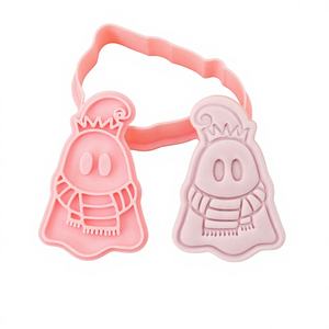 Moule à biscuits Noël : <span class=keywords><strong>Bonhomme</strong></span> <span class=keywords><strong>en</strong></span> pain d'épices 3D, motif dessin animé, tampon <span class=keywords><strong>de</strong></span> gaufrage DIY - Product Image 6