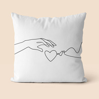 Housse de coussin carrée à imprimé géométrique abstrait en peluche courte et lin peau de pêche, nouvelle collection transfrontalière pour canapé et maison