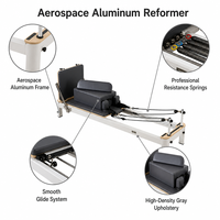 Appareil de Pilates portable en gros, Reformer, équipement de fitness en alliage d'aluminium pour le renforcement corporel et l'équilibre