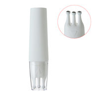 Tube PE plat rond de 35 mm, 40 ml - 100 ml, avec logo personnalisé, pour crème cosmétique, huile capillaire, bouteille de massage avec rouleau métallique