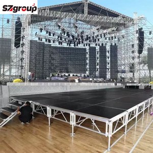 เวทีอลูมิเนียมพกพา ศูนย์บริการหลังการขายในต่างประเทศ เวทีอลูมิเนียมพกพาชั่วคราวขนาด 4x4 4x8 ฟุต สำหรับงานอีเว้นท์ - Product Image 1