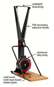 Máquina de Esquí de Competición Comercial con Resistencia de Aire Ajustable, Simulador de Esquí para Interiores, Equipo de <span class=keywords><strong>Gimnasio</strong></span> para Fitness Hyrox - Product Image 3