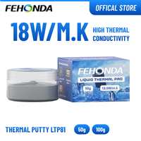 Pâte Thermique en Silicone 18W/m.K, Graisse Conductrice Thermique - 50g/100g - Plage de Température -40~150°C pour l'Automobile