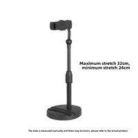 Nouveau support de téléphone portable et tablette multifonctionnel en ABS noir, réglable et rotatif à 360 degrés, support d'affichage pour téléphones