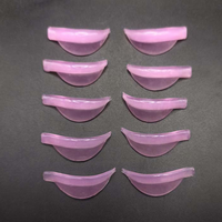 Boucliers de levage de cils en silicone auto-adhésifs souples Boucliers de levage de cils réutilisables sans colle