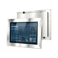 PC Panel Sentuh Baja Tahan Karat Industri 15 inci, PC All-in-One Tahan Air IPX7 untuk Pabrik Pengolahan Makanan