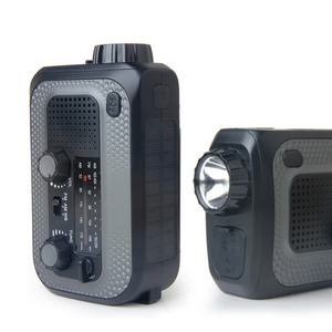 Radio météo d'urgence de haute qualité pour l'extérieur, lampe torche manuelle, charge solaire NOAA, banques d'alimentation - Product Image 2