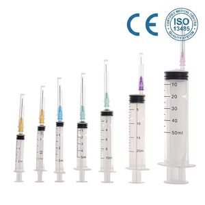 <span class=keywords><strong>Jeringa</strong></span> Médica Desechable de Plástico de <span class=keywords><strong>Dos</strong></span> Piezas <span class=keywords><strong>con</strong></span> Conexión Luer Slip, Directo de Fábrica, <span class=keywords><strong>con</strong></span> Aguja, Certificación CE ISO Clase III, 1ml-60ml - Product Image 1