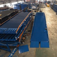 Rampe de chargement de camion pliable à trois points, capacité de 3t, 8t, 20t, quai d'embarquement, acier haute résistance, acier inoxydable, articulé hydraulique
