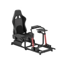 Cockpit de simulateur de vol réglable LRS17-BS03, cadre inclinable pour simulateur de vol, compatible avec Logitech Thrustmaster Boeing Airbus, configuration de jeu