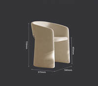 Roche Fort Chaise de salle à manger contemporaine pour bureau à domicile Salon Table de restaurant sur le thème du café Lounge Net Coffee Desk Leisure