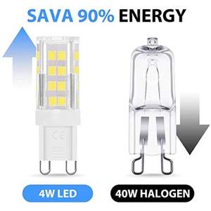 Lámpara LED Bipin G9 de 5W 3200K 54x18mm - Iluminación eficiente y cálida para hogares y oficinas. - Product Image 3