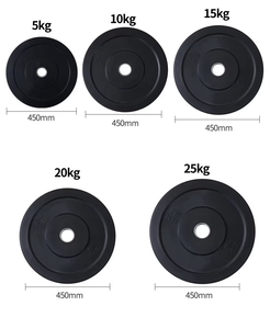Wholesale Custom Logo Top Grade 25 <strong>kg</strong> Black Rubber <strong>Weight</strong> Plate <strong>5</strong> lb Free <strong>Weights</strong> for Effective Exercise - Product Image 3