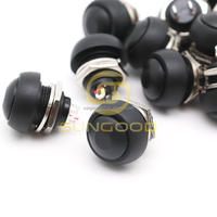 Interrupteur à bouton-poussoir PBS-33B 12mm puissance Type rond 2 broches étanche auto-réinitialisation pas de verrouillage interrupteurs à bouton momentané PBS33B
