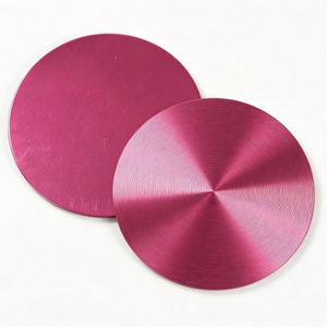 Disques Métalliques Circulaires en Acier Inoxydable Poli Effet Rayon de Soleil Rouge Noir Argent pour Badges et Emblèmes - Product Image 2