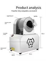Bladsla-snijmachine, automatische, zeer efficiënte aardappel-snijmachine, chiliring-snijmachine