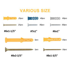 Ancrages pour cloisons sèches en plastique nervuré Ancrages pour cloisons sèches jaunes Ancrages muraux - Product Image 1