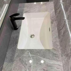 Luxury gray bathroom cabinet smart mirror cabinet gray washbasin hanging cabinet body - Product Image 5