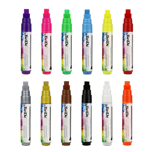 Rotulador de <span class=keywords><strong>tiza</strong></span> líquida borrable para pizarra y <span class=keywords><strong>pintura</strong></span> de vidrio, etiqueta y embalaje personalizados, punta de 8mm - Product Image 1