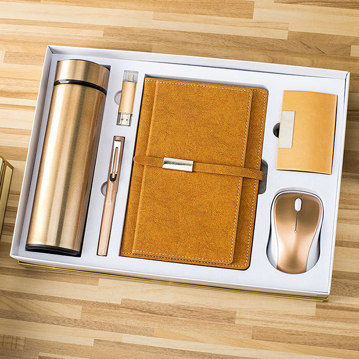 Produits éducatifs européens 2022, tasse sous vide, stylo, clé USB, notebook, porte-carte de nom, souris, article de promotion