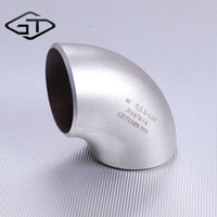 1 2 4 pouces 304 acier inoxydable 15 30 45 60 90 135 180 degrés coude de soudage industriel raccord de tuyau pn6 pn10 pn16 pour le pétrole