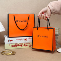 Sacs cadeaux en carton blanc grand format avec poignée en corde et logo « Best.Wishes » imprimé, emballage pour gâteaux, bougies et articles d'artisanat