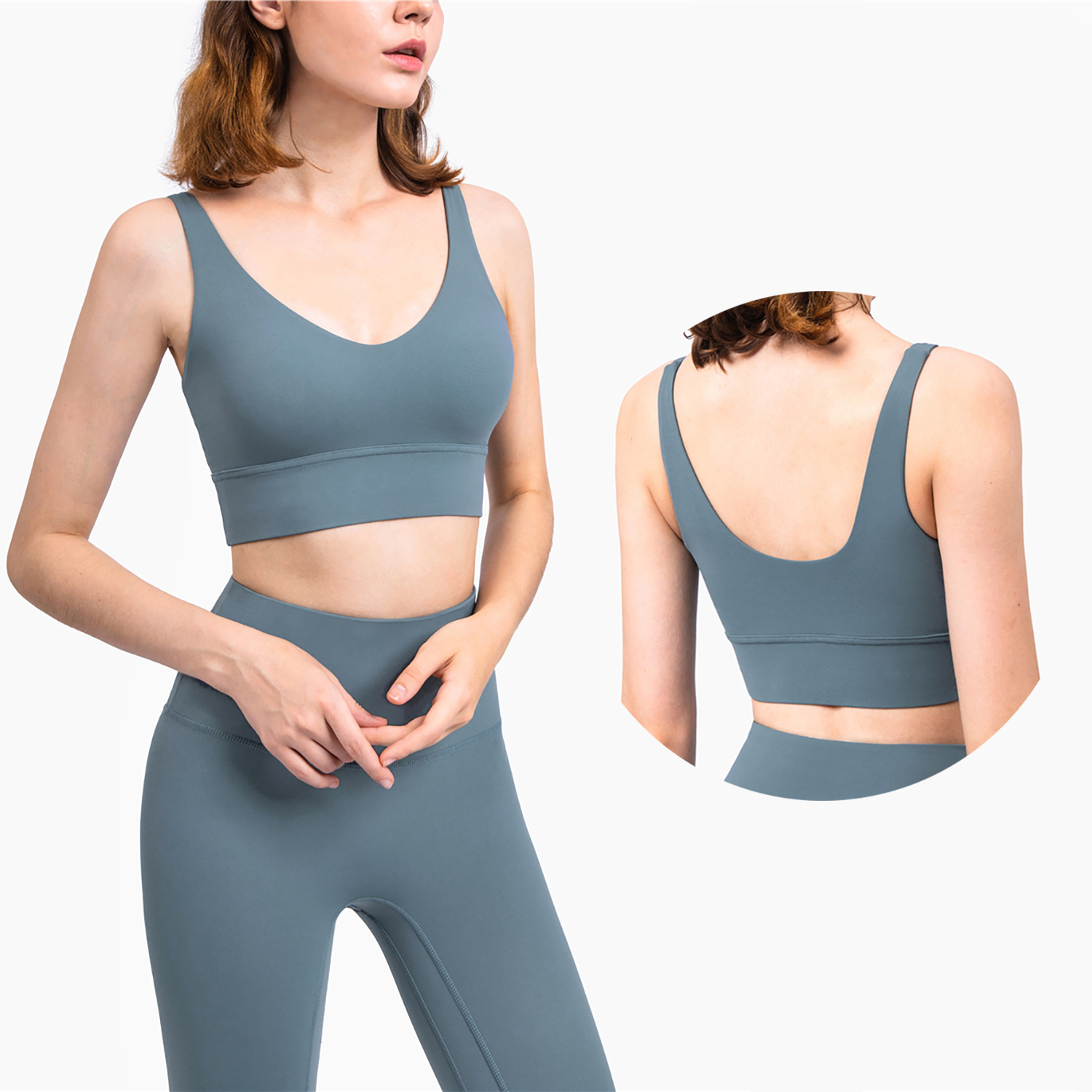 High Quality Sexy Running Tank Top Sleeveless Cross Back Sports Vest Gym Fitness Halter Crop S Bra Yoga Women