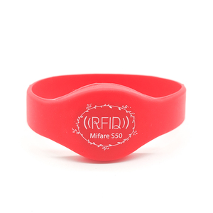 Pulsera/pulsera de silicona RFID impermeable NFC funcional de precio barato de alta calidad - Product Image 2