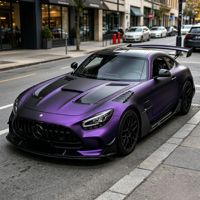 Film Vinyle DDX Mat PVC/PET Violet Luxe Auto-Réparant à Changement de Couleur pour Enveloppement Automobile Protection UV/IR Garantie 3 Ans Anti-Bulles