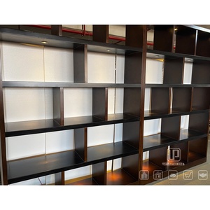 Bibliothèque en bois noir personnalisable pour bureau à domicile, étagère à livres de luxe moderne, bibliothèques simples pour bureau - Product Image 5