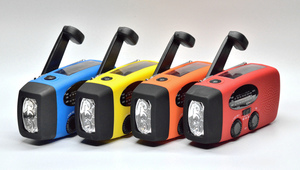 Radio solaire d'urgence à manivelle <span class=keywords><strong>AM</strong></span>/FM NOAA/Lampe de poche/Chargeur de téléphone portable/Batterie 2000mAh/Écran/Haut-parleur intégré/<span class=keywords><strong>Original</strong></span> - Product Image 4