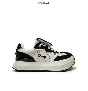 Nuevos mocasines de estilo Retro con suela gruesa en forma de nube de Panda blanco y negro, zapatos informales de tendencia de moda - Product Image 2