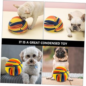 Balle à renifler en peluche lavable pour chien, colorée et interactive, pour dissimuler des friandises, jouet de puzzle pour chien pour soulager l'ennui (vente en gros) - Product Image 6